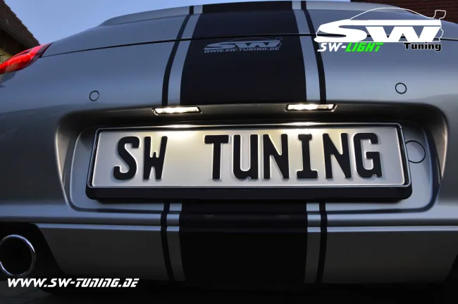 SW LED Kennzeichenbeleuchtung für Porsche Boxster/Cayman 987 | 911 997 | Cayenne 9PA LiteVersion 2stk