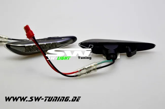 SW-Light LED Seitenblinker für BMW E46 LCI Lim/Touring 01-04 | 5er E60/E61 | X3 E83 smoke
