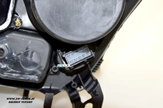 SW- Angel Eye headlights Opel Astra H 04-11 LED halo rim Lighttube chrome