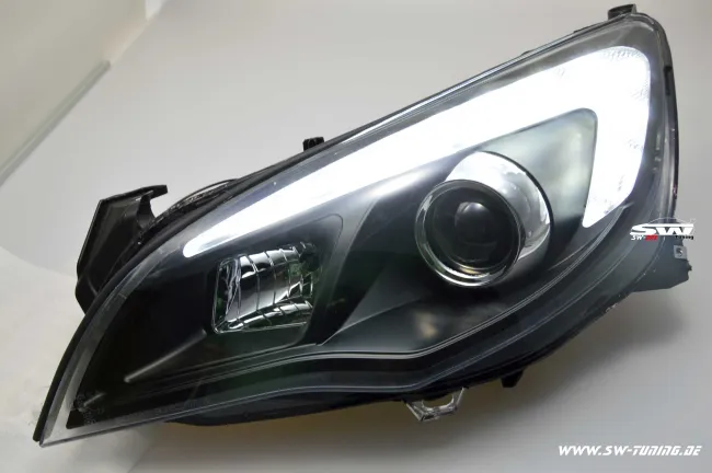 SW-DRL headlights Opel Astra J 09-12 5Doors LED DRL R87 black