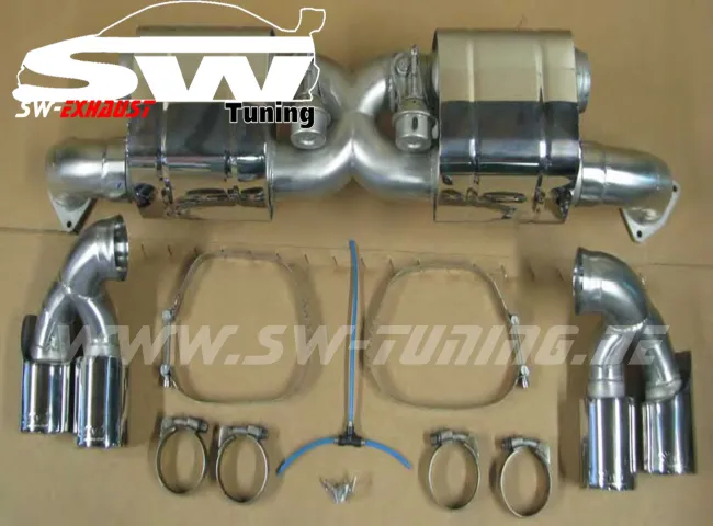 SW-Exhaust Edelstahl Sport Endschalldämpfer für Porsche 911 Carrera/S 991 C2/C4 11-15