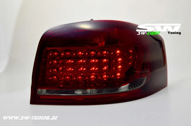 SW-Light LED Rückleuchten Audi A3 8P 3Türer Facelift 09-14 red/smoke