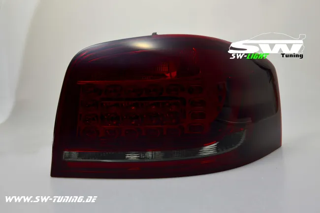 SW-Light LED Rückleuchten Audi A3 8P 3Türer Facelift 09-14 red/smoke