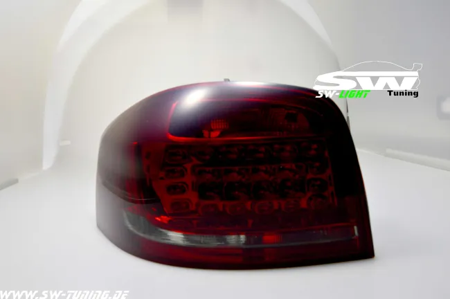 SW-Light LED Rückleuchten Audi A3 8P 3Türer Facelift 09-14 red/smoke