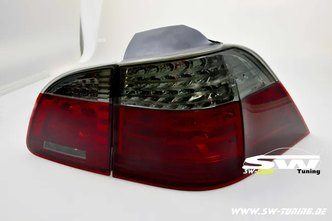 SW-Celi LED taillights suitable for 5Series BMW E61 Touring 04-10 red/smoke also LCI