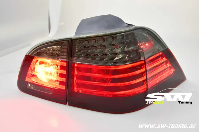 SW-Celi LED taillights suitable for 5Series BMW E61 Touring 04-10 red/smoke also LCI