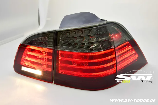 SW-Celi LED taillights suitable for 5Series BMW E61 Touring 04-10 red/smoke also LCI