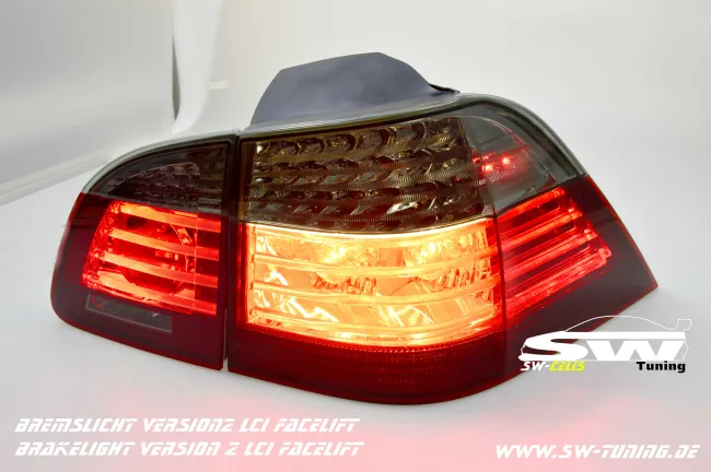SW-Celi LED taillights suitable for 5Series BMW E61 Touring 04-10 red/smoke also LCI