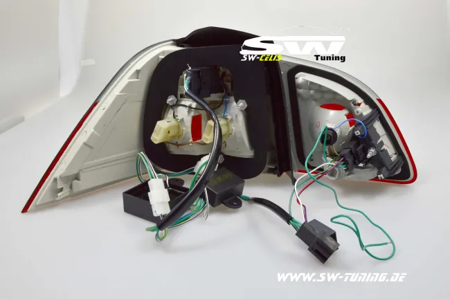 SW-Celi LED taillights suitable for 5Series BMW E61 Touring 04-10 red/smoke also LCI