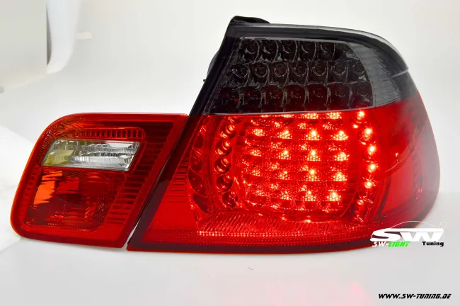 SW-Light LED Rückleuchten für 3er BMW E46 Cabrio 00-05 red/smoke 4teilig