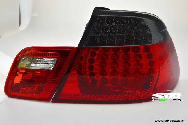 SW-Light LED Rückleuchten für 3er BMW E46 Cabrio 00-05 red/smoke 4teilig