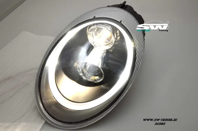 SW-Ltube Xenon Scheinwerfer für Porsche 911 997 04-08 LED Standlicht Black