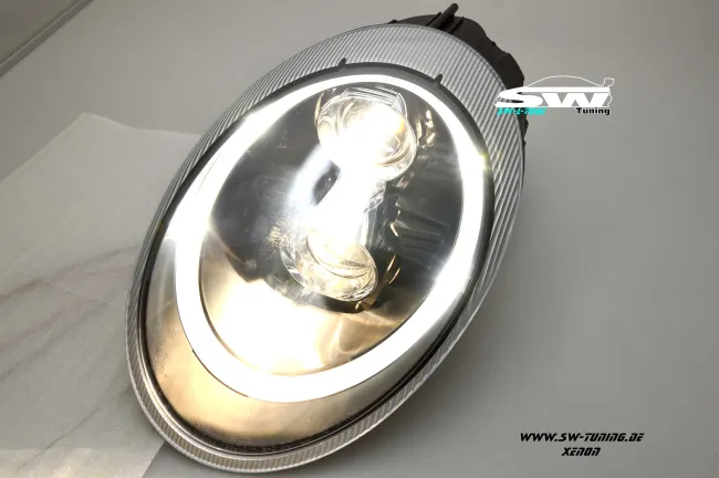 SW-Ltube Xenon Scheinwerfer für Porsche 911 997 04-08 LED Standlicht Black