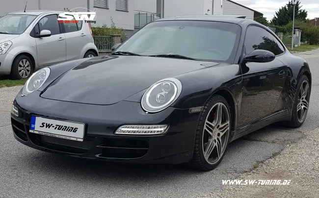 SW-Ltube Xenon Scheinwerfer für Porsche 911 997 04-08 LED Standlicht Black