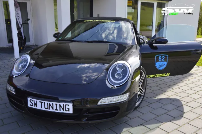 SW-Ltube Xenon Scheinwerfer für Porsche 911 997 04-08 LED Standlicht Black