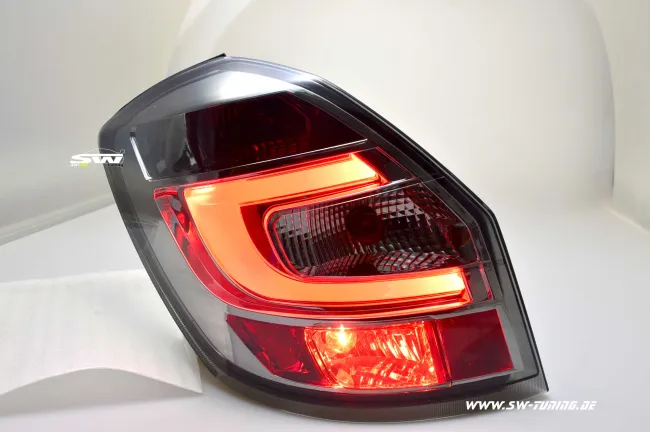 SW-Celis LED taillights Skoda Fabia II 5j 07-15 smoke Lightbar 5Doors