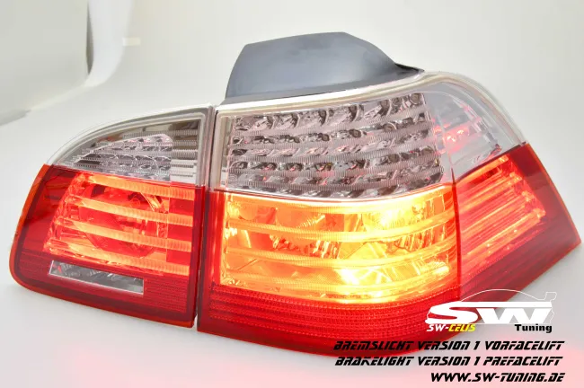SW-Celi LED Rückleuchten passend für BMW 5er E61 Touring 04-10 red/clear auch LCI
