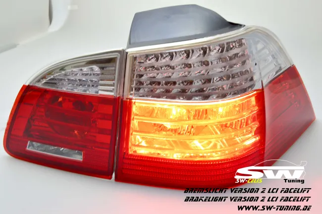 SW-Celi LED Rückleuchten passend für BMW 5er E61 Touring 04-10 red/clear auch LCI
