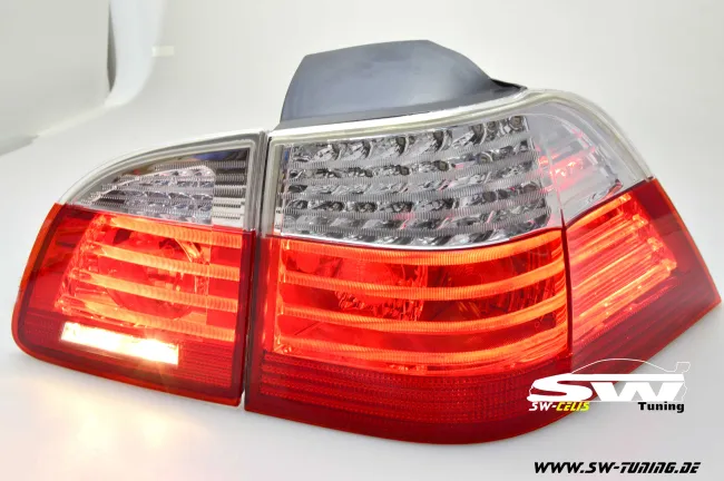 SW-Celi LED Rückleuchten passend für BMW 5er E61 Touring 04-10 red/clear auch LCI
