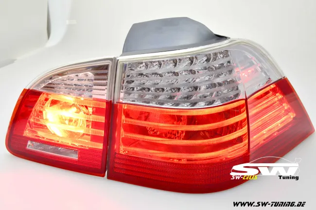 SW-Celi LED Rückleuchten passend für BMW 5er E61 Touring 04-10 red/clear auch LCI