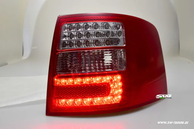 SW-Light LED Rückleuchten für Audi A6 Avant 4B 97-05 red/crystal LED Blinker