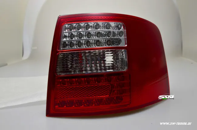 SW-Light LED Rückleuchten für Audi A6 Avant 4B 97-05 red/crystal LED Blinker