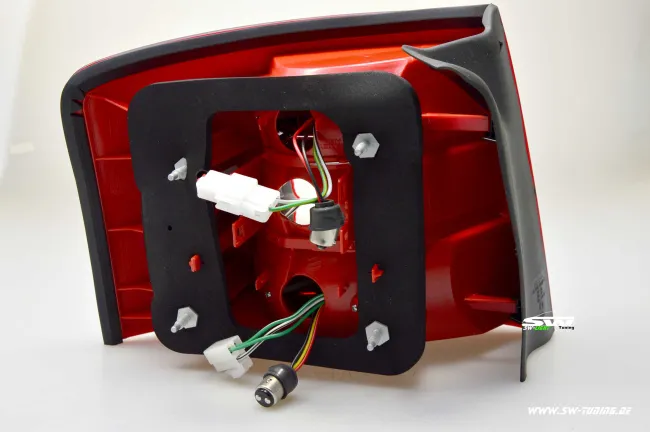 SW-Light LED Rückleuchten für Audi A6 Avant 4B 97-05 red/crystal LED Blinker