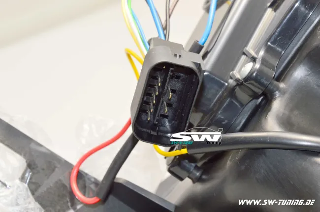 SW-LTube Scheinwerfer für Mini R56/57/55/58/59 06-10 LED Lighttube chrom