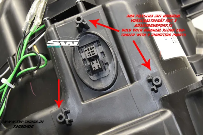 SW-LTube Xenon Scheinwerfer Mini R56/57/55/58/59 06-10 LED Standlicht black
