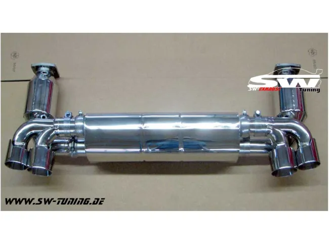SW-Exhaust Sportendschalldämpfer Edelstahl für Porsche 911 997 Turbo-II Facelift 10-14