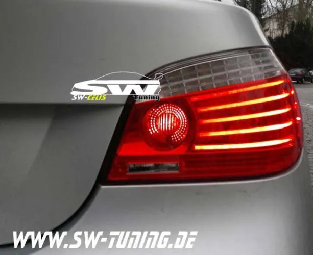 SW-Celis LED taillights for 5Series BMW E60 Sedan 04-10 red/clear also LCI