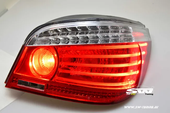 SW-Celis LED taillights for 5Series BMW E60 Sedan 04-10 red/clear also LCI