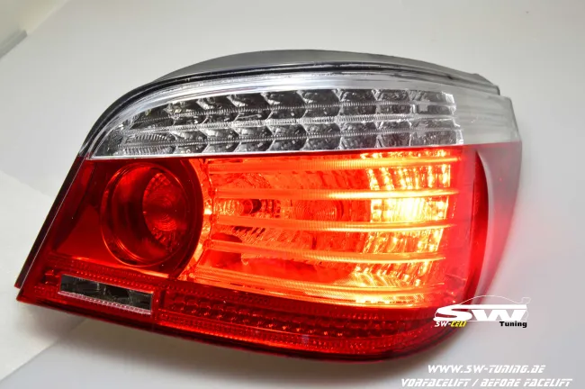 SW-Celis LED taillights for 5Series BMW E60 Sedan 04-10 red/clear also LCI