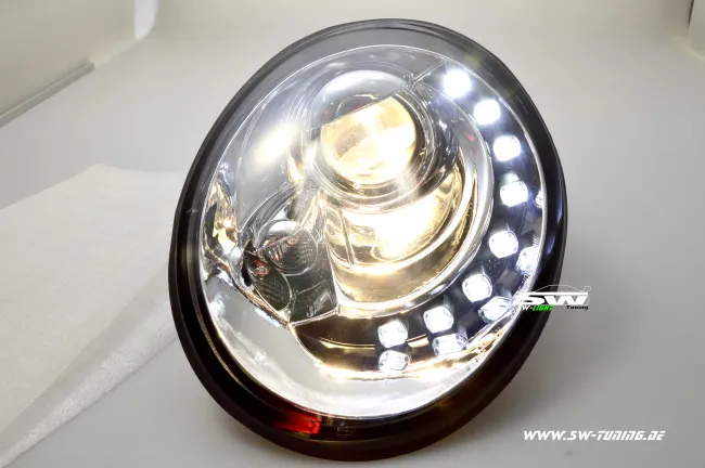 SW-Light headlights VW NEW Beetle 9C 97-04 chrome/black LED parking light