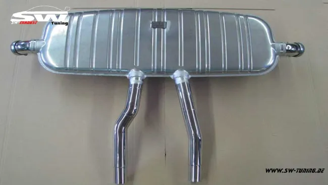 SW-Exhaust Edelstahl Sport Endschalldämpfer für Porsche Cayenne Turbo 955 9PA 02-07