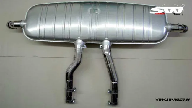 SW-Exhaust Edel Sport Endschalldämpfer für Porsche Cayenne S 957 Facelift 07-10