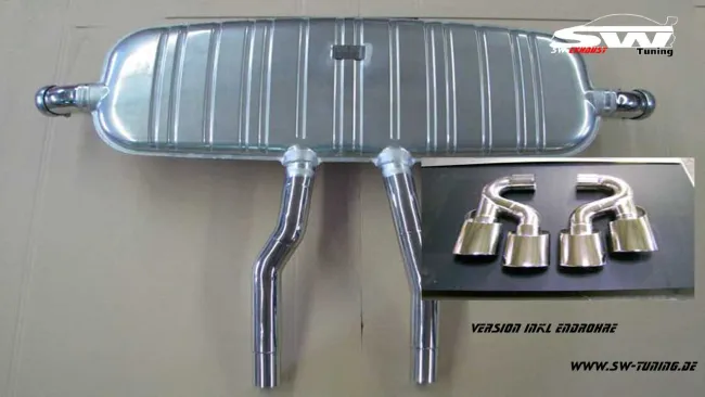 SW-Exhaust Edel Sport Endschalldämpfer für Porsche Cayenne GTS 957 07-10