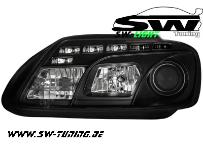 SW-Light Scheinwerfer VW Touran 1T/ Caddy 03-06 LED Standlicht Black
