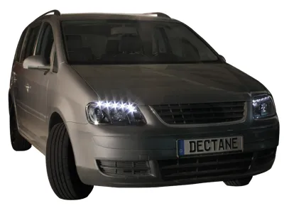 SW-Light Scheinwerfer VW Touran 1T/ Caddy 03-06 LED Standlicht Black
