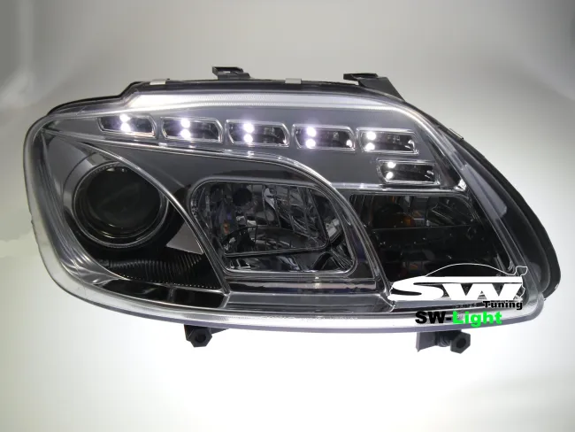 SW-Light Scheinwerfer VW Touran 1T/ Caddy 03-06 LED Standlicht chrome