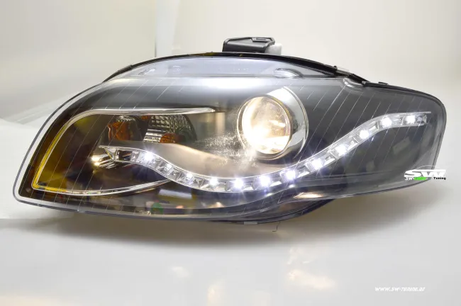 SW-Light Scheinwerfer AUDI A4 B7 & Cabrio 8H 04-08 LED Standlicht black