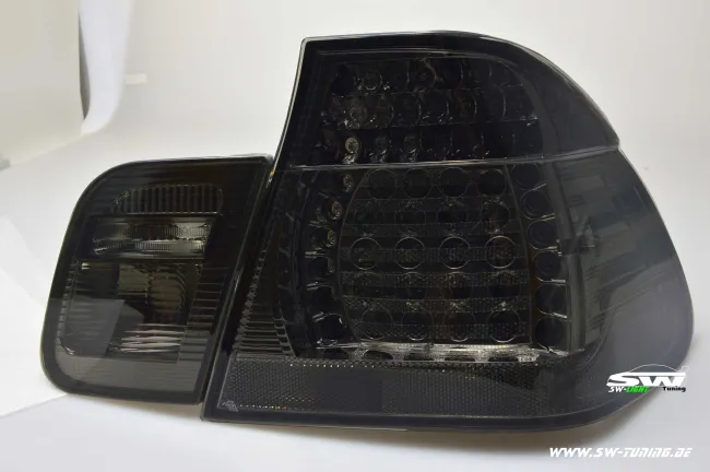 SW LED Rückleuchten für 3er BMW E46 Lim. 98-01 smoke 4-teilig