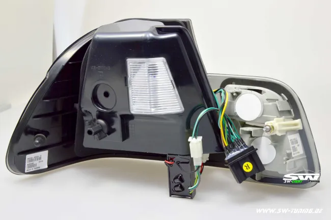 SW LED Rückleuchten für 3er BMW E46 Lim. 98-01 smoke 4-teilig