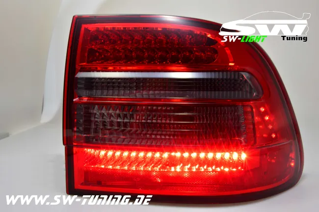 SW LED Rückleuchten passend für Porsche Cayenne 9PA/1 955 03-07 red/smoke