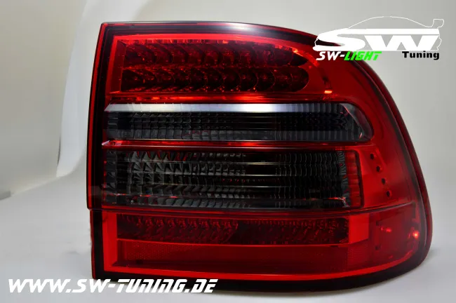 SW LED Rückleuchten passend für Porsche Cayenne 9PA/1 955 03-07 red/smoke