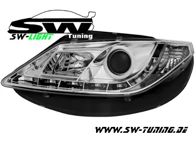 SW-Light Scheinwerfer Seat Ibiza 6J 08-12 LED Standlicht chrome