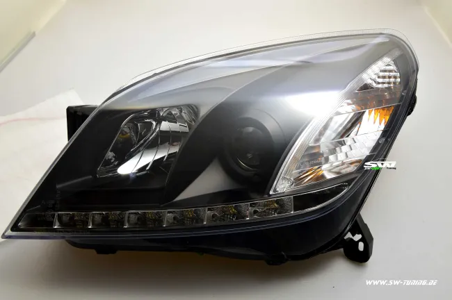 SW-Light headligt Opel Astra H LED-positionslight black 04-09