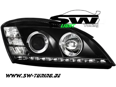 SW-Light headlights KIA CEED 06-09 LED-positionslight black