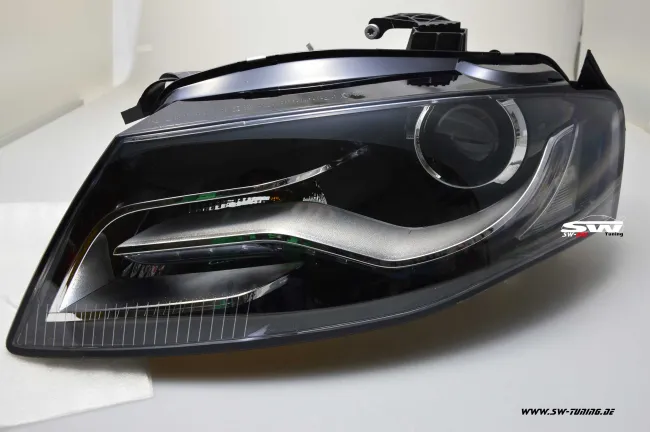 SW-DRL Scheinwerfer für AUDI A4 B8 Typ 8K 08-11 LED-Tagfahrlicht R87 black