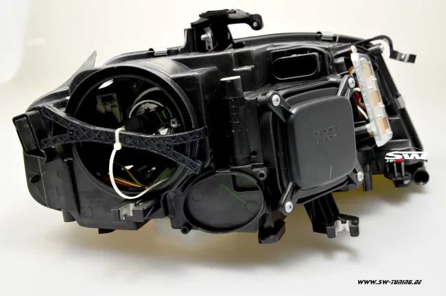 SW-DRL Scheinwerfer für AUDI A4 B8 Typ 8K 08-11 LED-Tagfahrlicht R87 black
